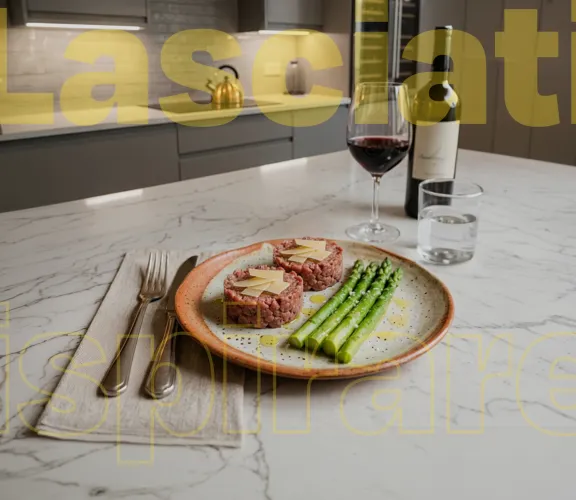 Tartare di Scottona con punte di Asparago di Santena