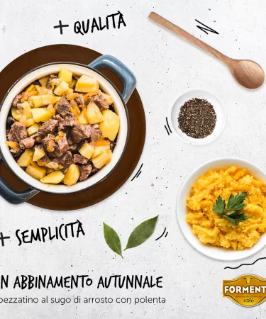 Spezzatino con patate e polenta