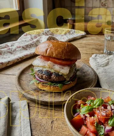 Hamburger di Bovino Adulto con Lard d'Arnad DOP e cuore di bue