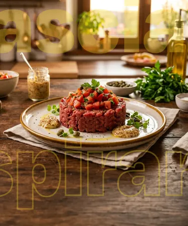 Battuta con concassé di cuore di bue e senape dolce